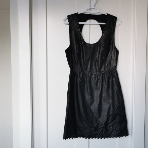 Billabong Designer's Closet vegan leather dress - Picture 1 of 4